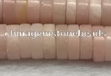 COP1234 15.5 inches 3*8mm heishi Chinese pink opal beads