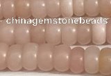 COP1237 15.5 inches 3.5*6mm rondelle Chinese pink opal beads