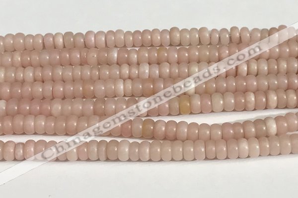 COP1237 15.5 inches 3.5*6mm rondelle Chinese pink opal beads