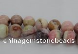 COP1251 15.5 inches 6mm round natural pink opal gemstone beads