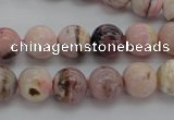 COP1252 15.5 inches 8mm round natural pink opal gemstone beads