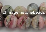 COP1255 15.5 inches 14mm round natural pink opal gemstone beads