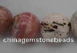 COP1258 15.5 inches 20mm round natural pink opal gemstone beads