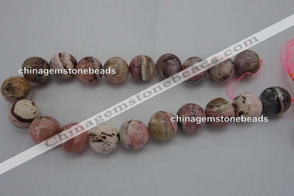 COP1258 15.5 inches 20mm round natural pink opal gemstone beads