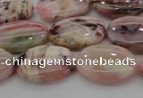 COP1273 15.5 inches 10*14mm oval natural pink opal gemstone beads