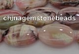 COP1274 15.5 inches 12*16mm oval natural pink opal gemstone beads