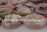 COP1275 15.5 inches 13*18mm oval natural pink opal gemstone beads