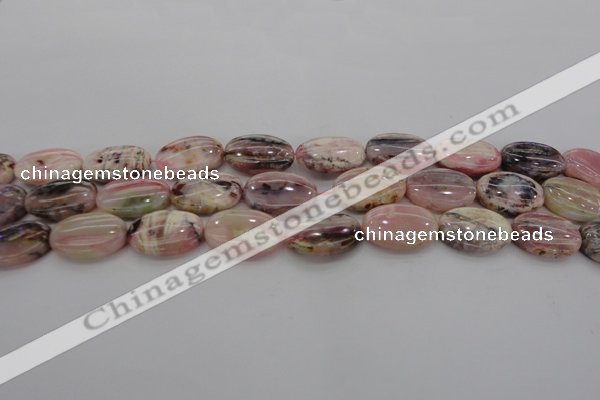 COP1275 15.5 inches 13*18mm oval natural pink opal gemstone beads