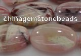 COP1278 15.5 inches 20*30mm oval natural pink opal gemstone beads