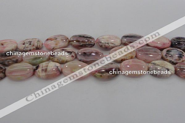 COP1278 15.5 inches 20*30mm oval natural pink opal gemstone beads