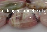 COP1280 15.5 inches 30*40mm oval natural pink opal gemstone beads