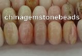 COP1288 15.5 inches 6*10mm rondelle natural pink opal beads