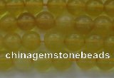 COP1301 15.5 inches 6mm round natural yellow opal gemstone beads