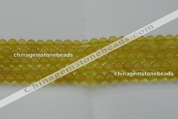 COP1302 15.5 inches 8mm round natural yellow opal gemstone beads