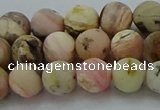 COP1332 15.5 inches 8mm round matte natural pink opal gemstone beads