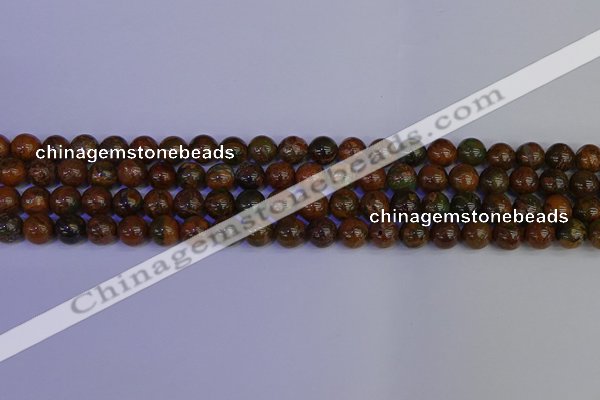 COP1362 15.5 inches 8mm round African green opal beads wholesale