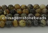 COP1380 15.5 inches 4mm round moss opal gemstone beads whholesale