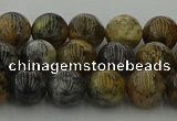 COP1382 15.5 inches 8mm round moss opal gemstone beads whholesale