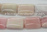 COP14 15.5 inches 15*20mm rectangle natural pink opal beads wholesale