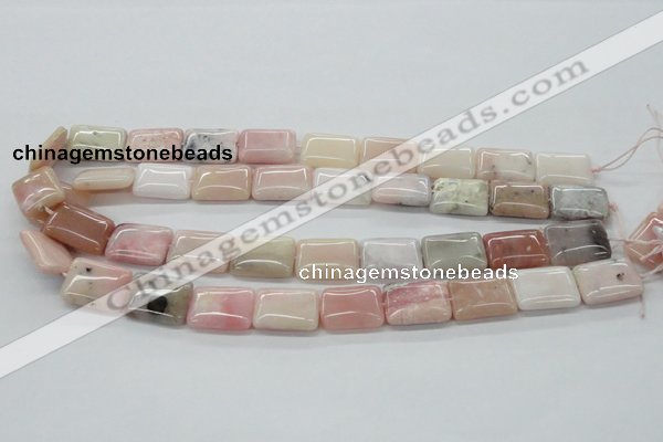 COP14 15.5 inches 15*20mm rectangle natural pink opal beads wholesale