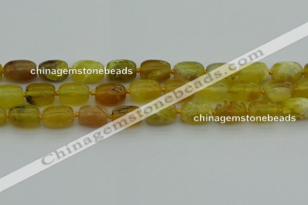 COP1422 15.5 inches 13*18mm drum yellow opal gemstone beads