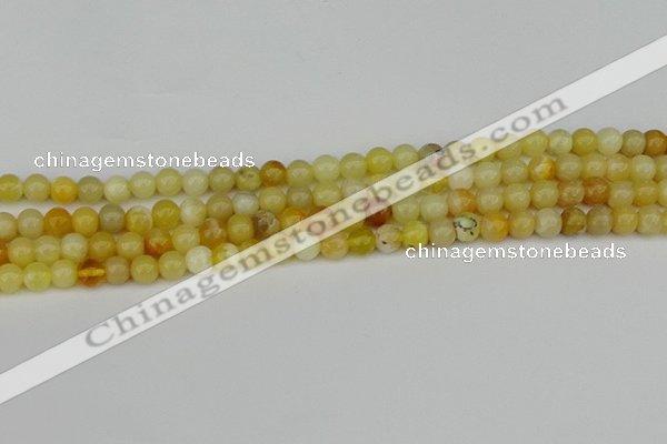 COP1426 15.5 inches 6mm round yellow opal beads wholesale