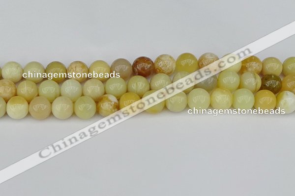 COP1429 15.5 inches 12mm round yellow opal beads wholesale