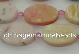 COP1436 15.5 inches 10*16mm oval natural pink opal gemstone beads