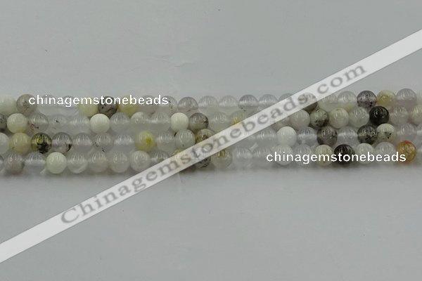 COP1451 15.5 inches 6mm round grey opal gemstone beads