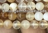 COP1456 15.5 inches 6mm round yellow opal gemstone beads