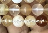 COP1457 15.5 inches 8mm round yellow opal gemstone beads