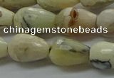 COP1480 15.5 inches 8*12mm faceted teardrop African opal gemstone beads