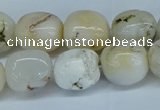 COP1485 15.5 inches 10*14mm - 12*16mm nuggets grey opal beads
