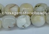 COP1485 15.5 inches 10*14mm - 12*16mm nuggets grey opal beads