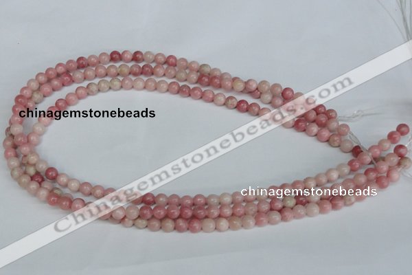 COP151 15.5 inches 6mm round pink opal gemstone beads wholesale