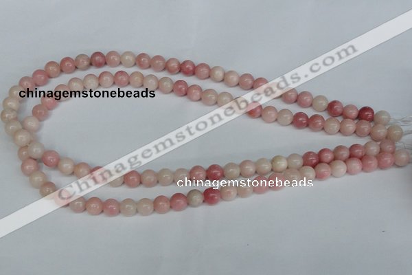 COP152 15.5 inches 8mm round pink opal gemstone beads wholesale