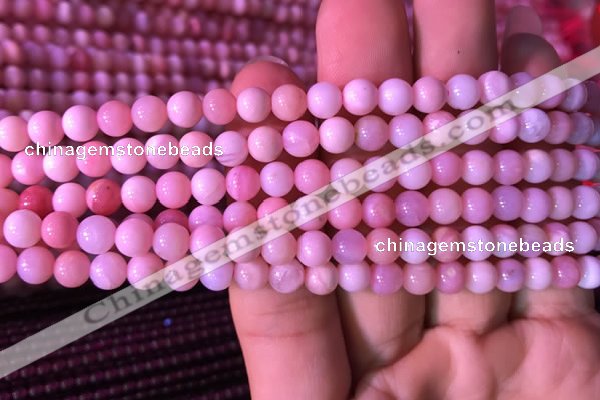 COP1520 15.5 inches 6mm round natural pink opal beads wholesale