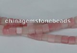 COP157 15.5 inches 4*4mm cube pink opal gemstone beads wholesale