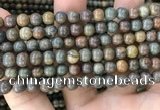 COP1579 15.5 inches 6mm round Australia brown green opal beads