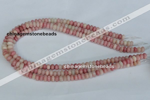 COP158 15.5 inches 4*6mm rondelle pink opal gemstone beads wholesale