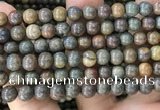 COP1581 15.5 inches 10mm round Australia brown green opal beads