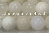 COP1589 15.5 inches 8mm round white opal gemstone beads