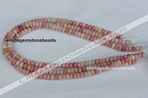 COP159 15.5 inches 5*8mm rondelle pink opal gemstone beads wholesale