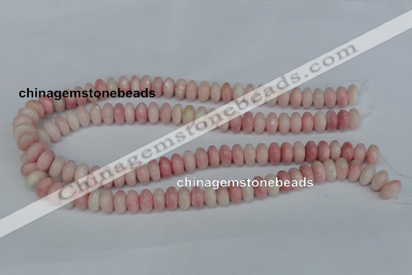 COP160 15.5 inches 6*12mm rondelle pink opal gemstone beads wholesale