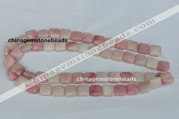 COP161 15.5 inches 12*12mm square pink opal gemstone beads wholesale