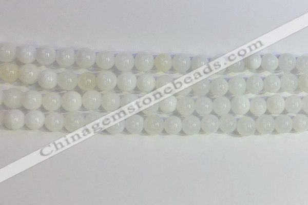 COP1615 15.5 inches 6mm round white opal gemstone beads