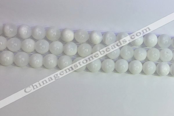 COP1617 15.5 inches 10mm round white opal gemstone beads