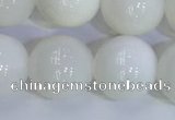 COP1619 15.5 inches 14mm round white opal gemstone beads