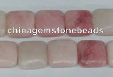 COP162 15.5 inches 14*14mm square pink opal gemstone beads wholesale