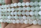 COP1636 15.5 inches 8mm round natural green opal beads